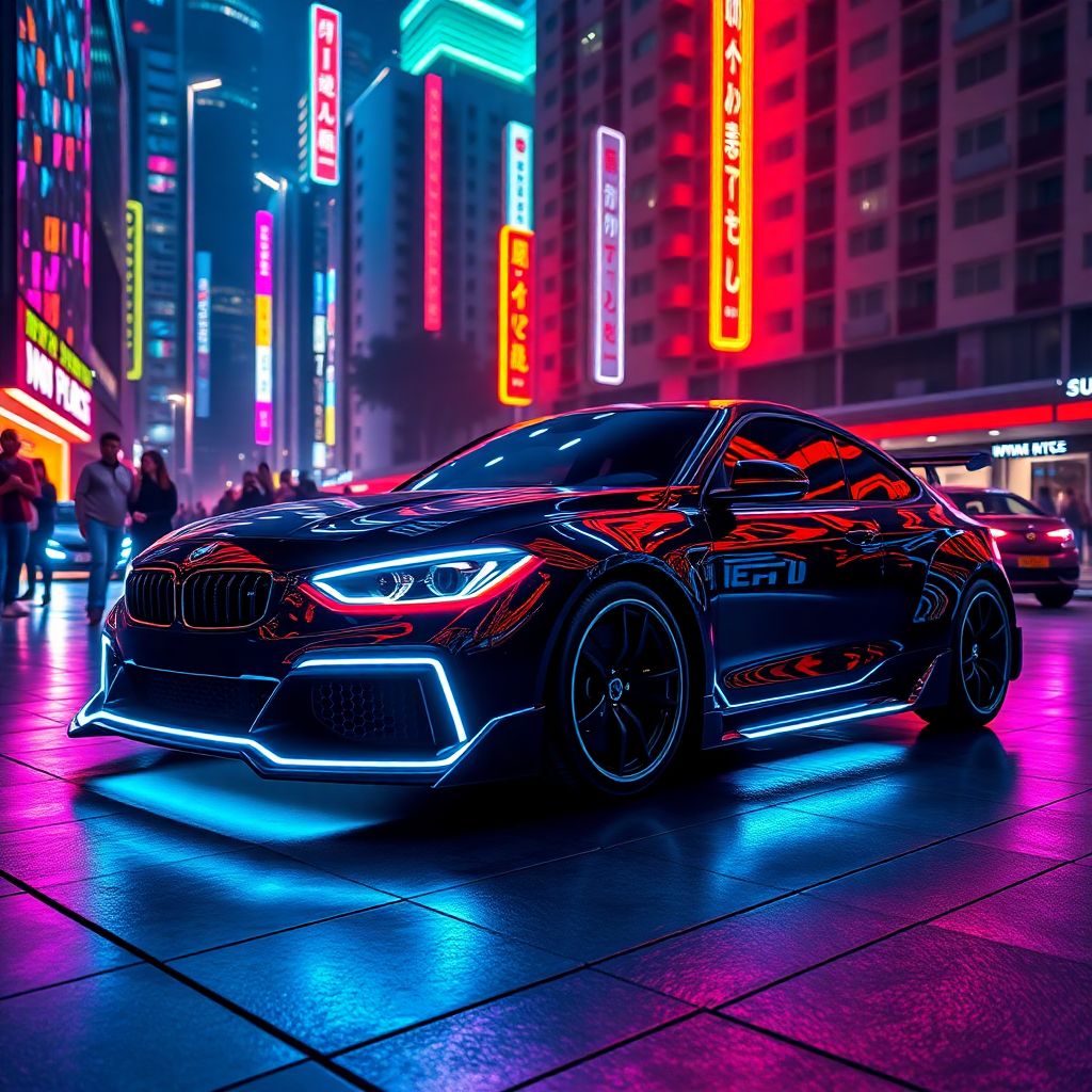 Светящиеся акценты на кузове: неон и лазеры в современном автодизайне