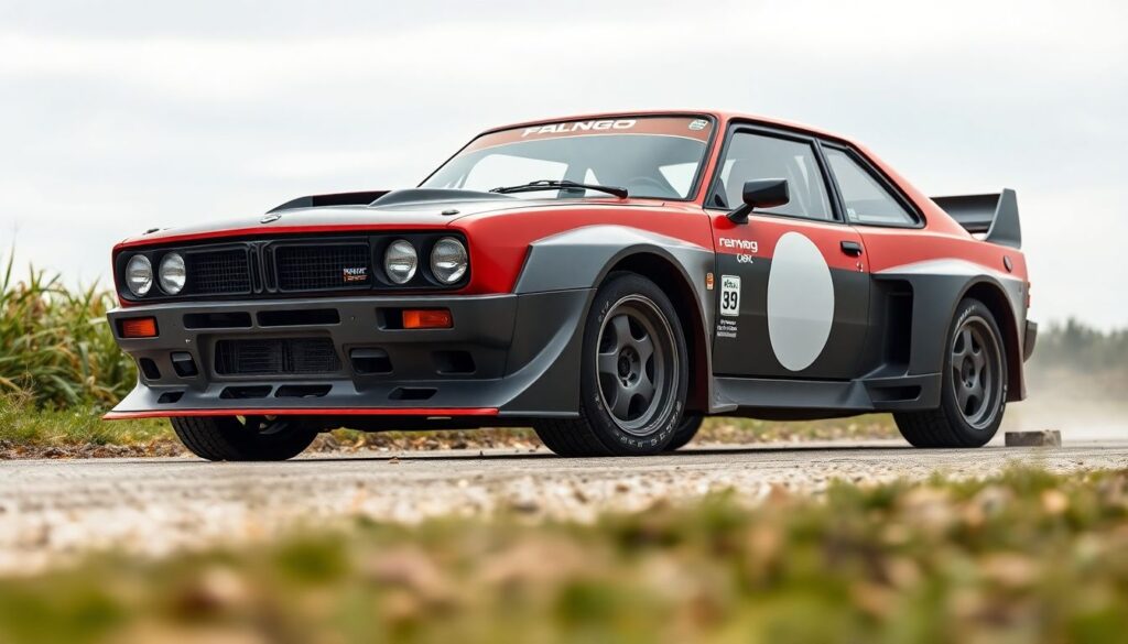 Эстетика раллийных форм на дорожных авто - иллюстрация