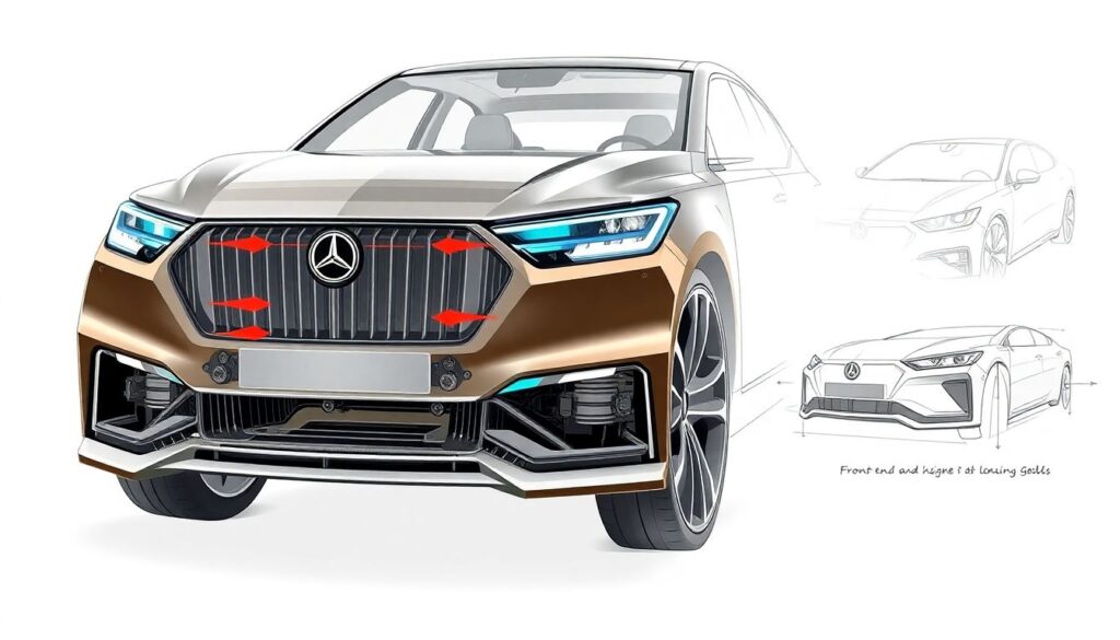 Современные тенденции кузовного дизайна 2025: новые пропорции и светотехника - иллюстрация