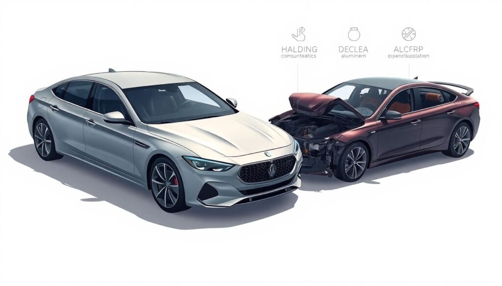 Новые материалы для кузовов: углепластик, алюминий, сталь с микроструктурой - иллюстрация