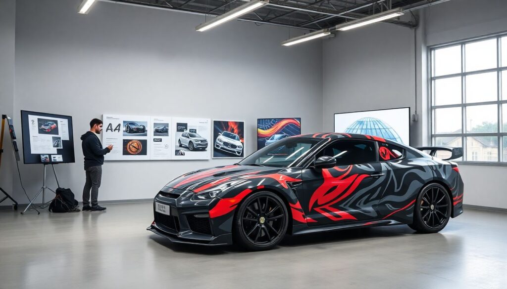 Графика и лейблы на кузове: как стикеры и винил формируют идентичность - иллюстрация