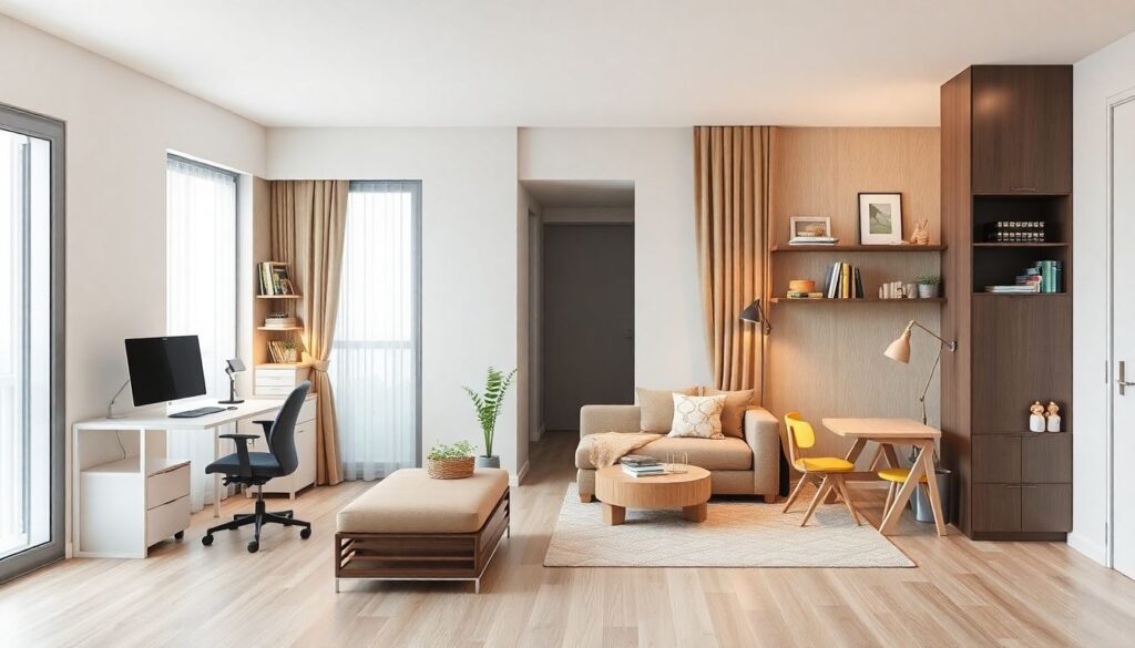 Динамика и спокойствие в дизайне интерьеров - иллюстрация