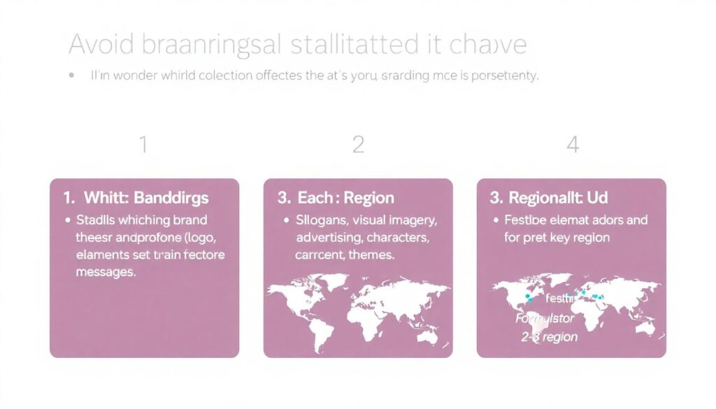 Различные стили брендинг-вариаций по регионам - иллюстрация