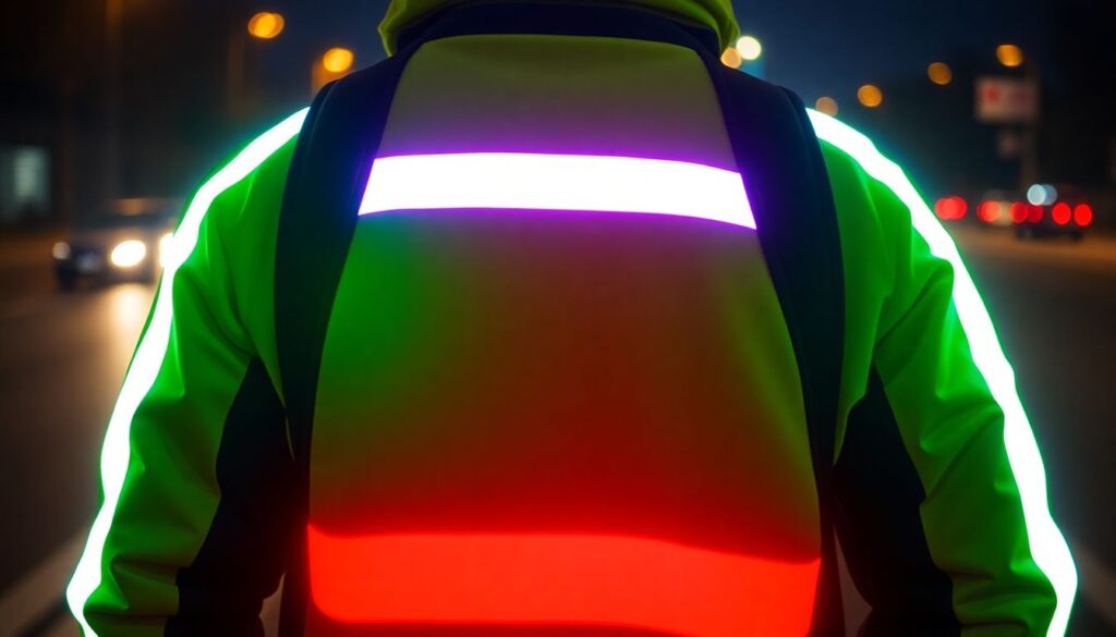 Светоотражающие графические элементы: безопасность и стиль - иллюстрация