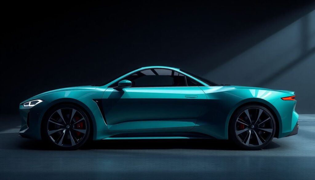 Психология цвета в дизайне автомобиля - иллюстрация