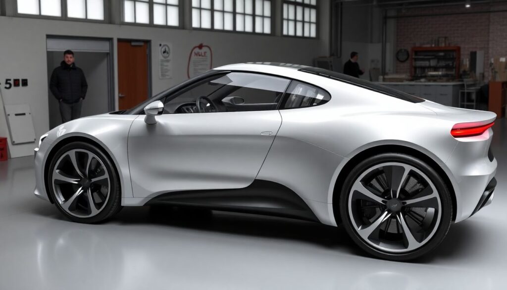 Слияние науки и искусства в дизайне кузова - иллюстрация