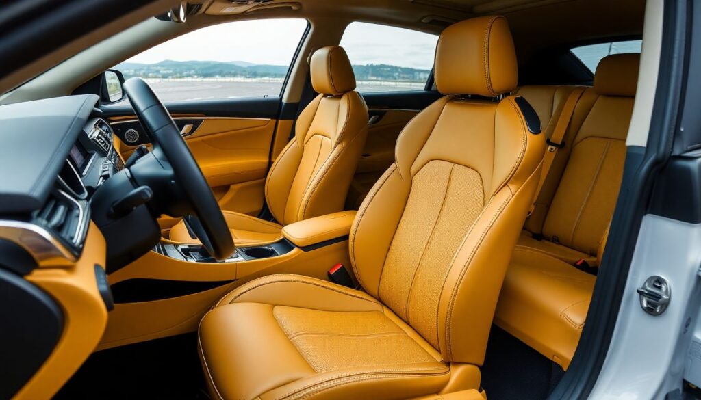 Премиум-детали интерьера: кожа, алькантара и растительные материалы - иллюстрация