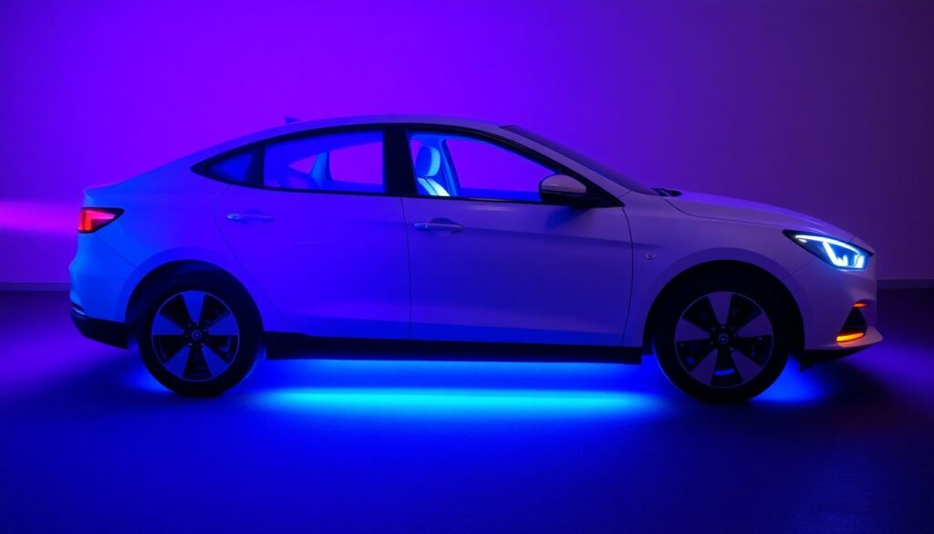 Эстетика караоке-цвета: неоновая подложка кузова - иллюстрация