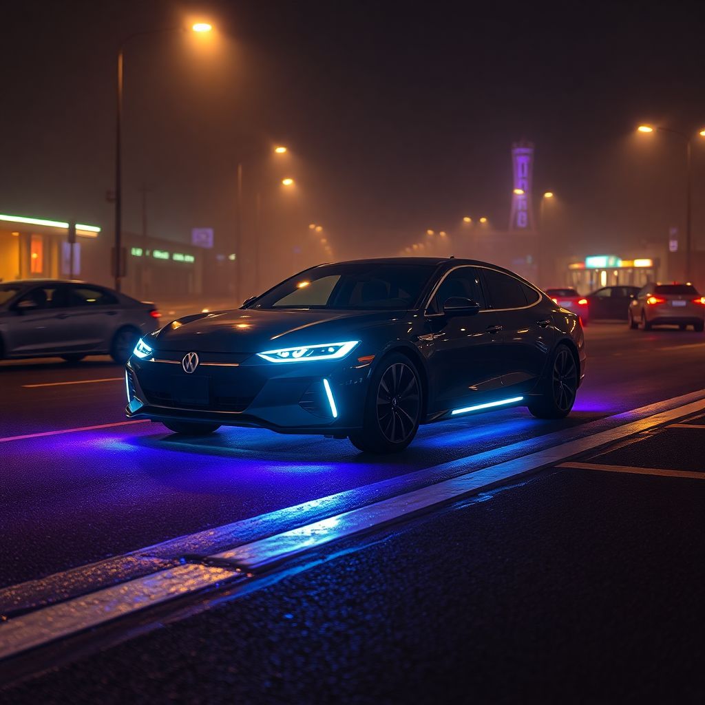 Эстетика караоке-цвета: неоновая подложка кузова и стиль ночного города