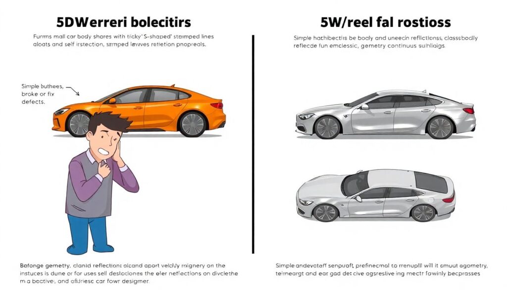 Геометрия кузова: сплайны и кривые - иллюстрация