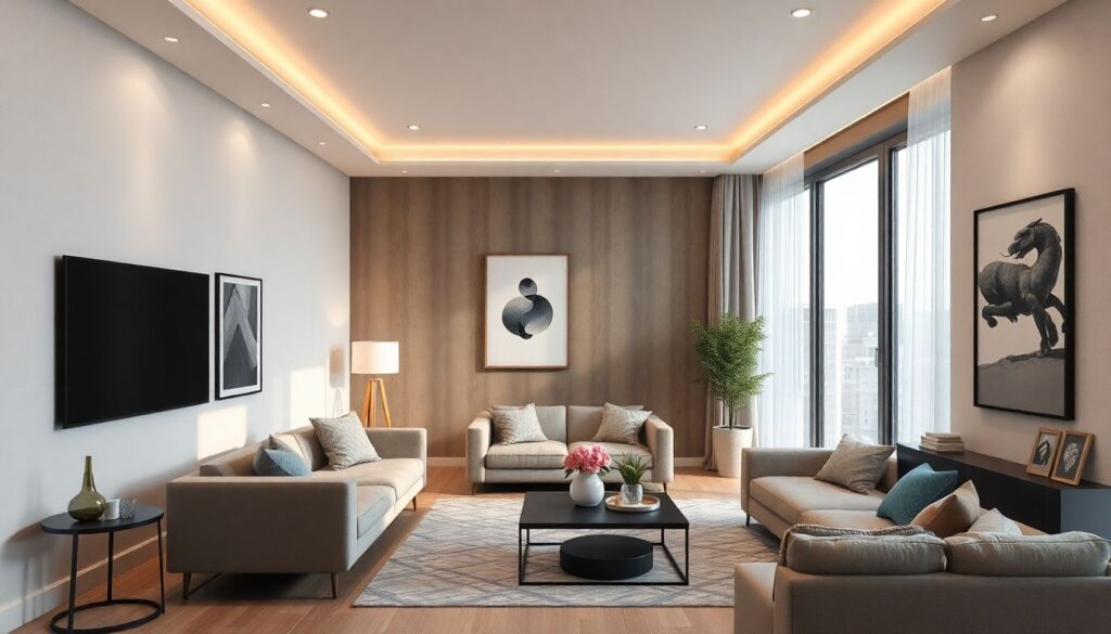 Эстетика кадров на дизайне интерьеров - иллюстрация