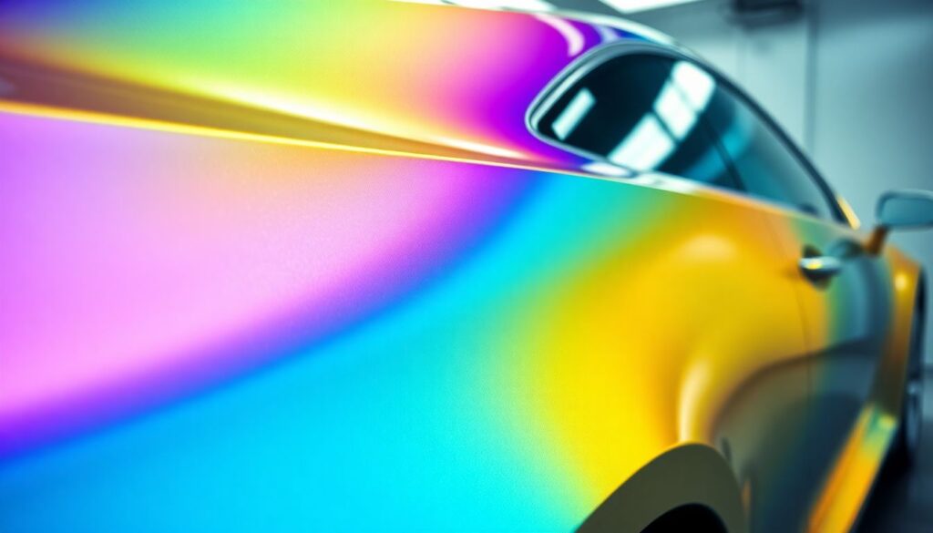 Лакировка с эффектом хамелеон: меняющий цвет кузова - иллюстрация