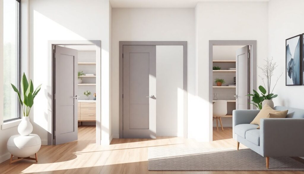 Дизайн дверей: от безрамочных к вертикальным - иллюстрация