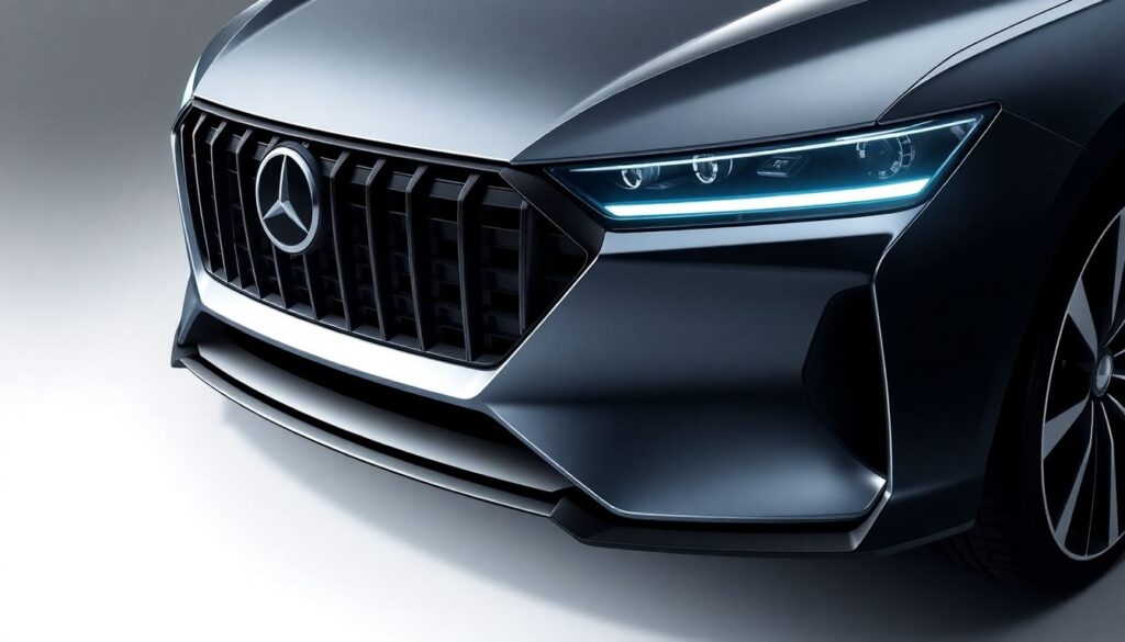 История брендинга фар и решеток - иллюстрация