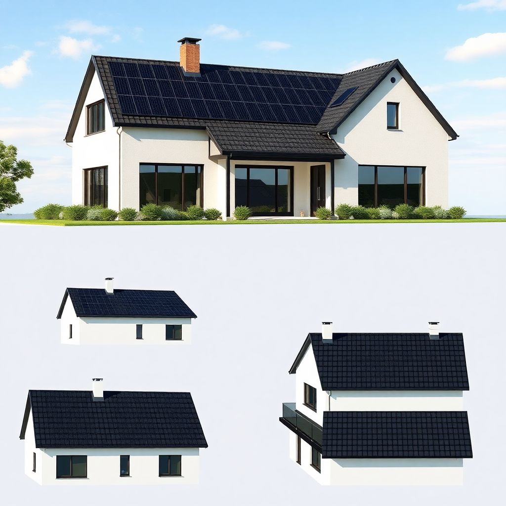 Солнечные панели на крышах: как совместить дизайн и функциональность