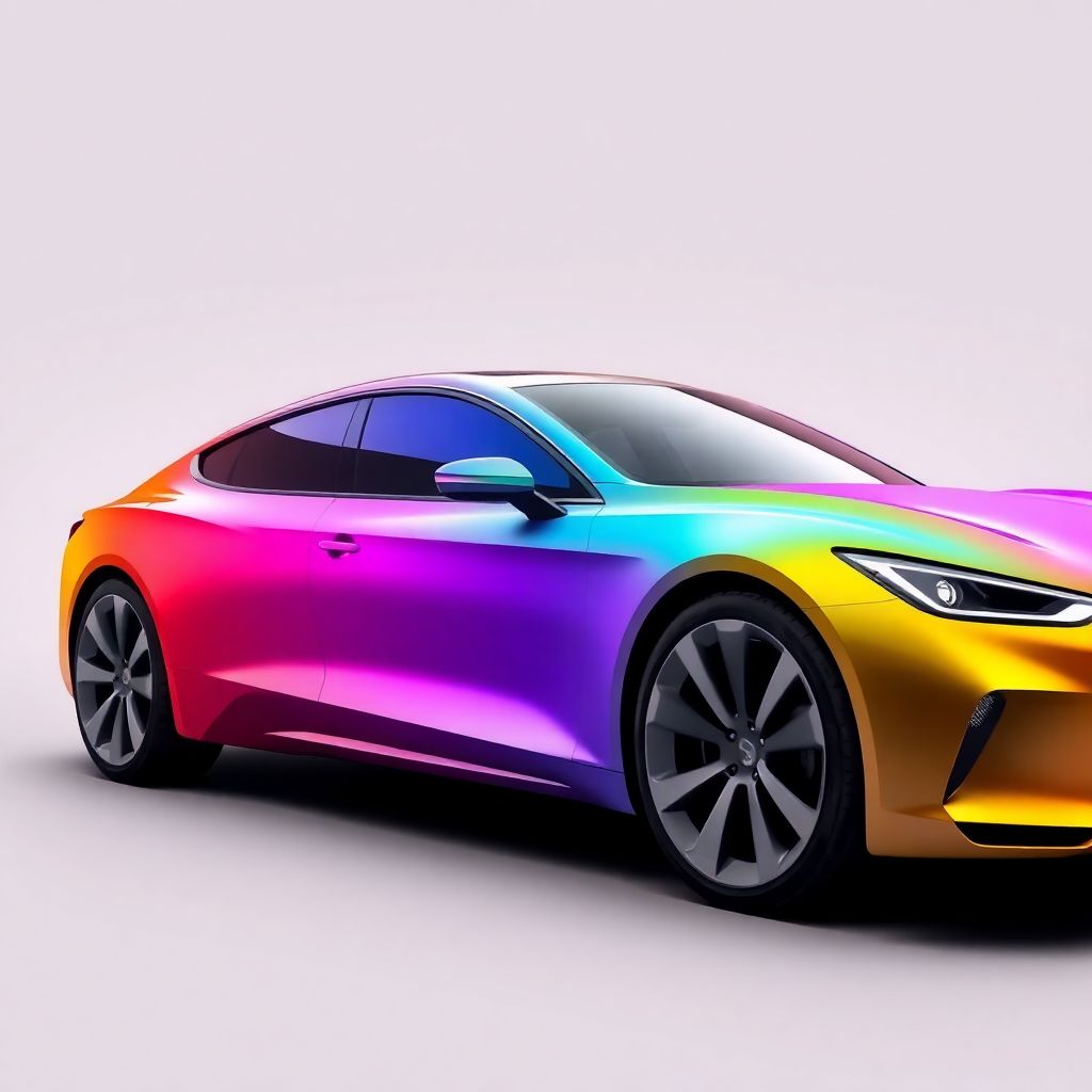 Эстетика цветовых переходов: градиенты на кузове автомобиля