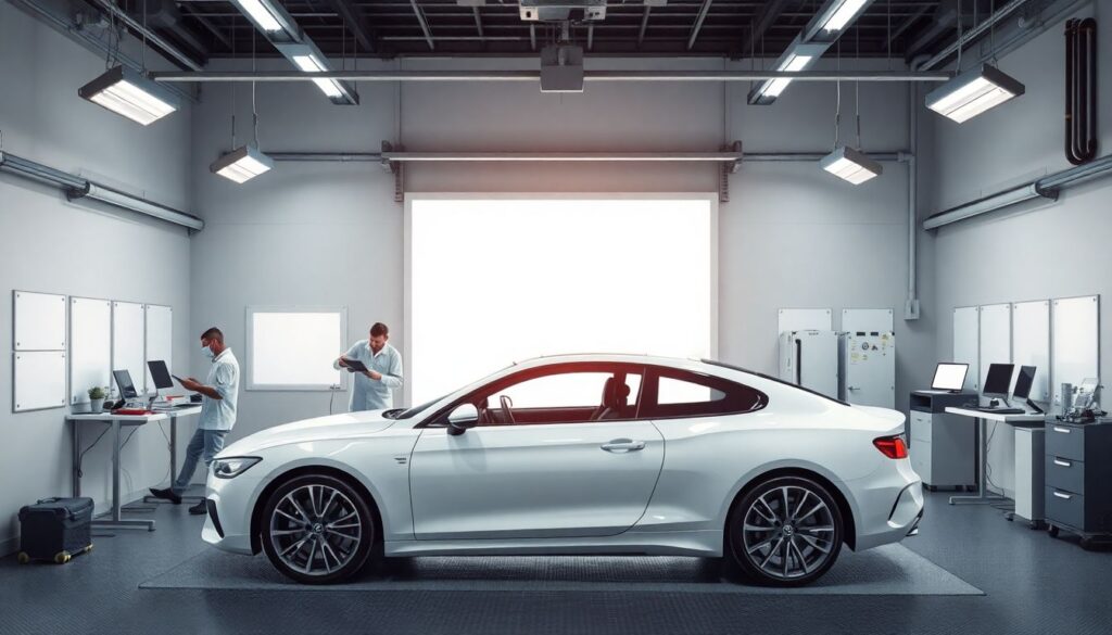 История цифровой покраски и кузовных операций - иллюстрация