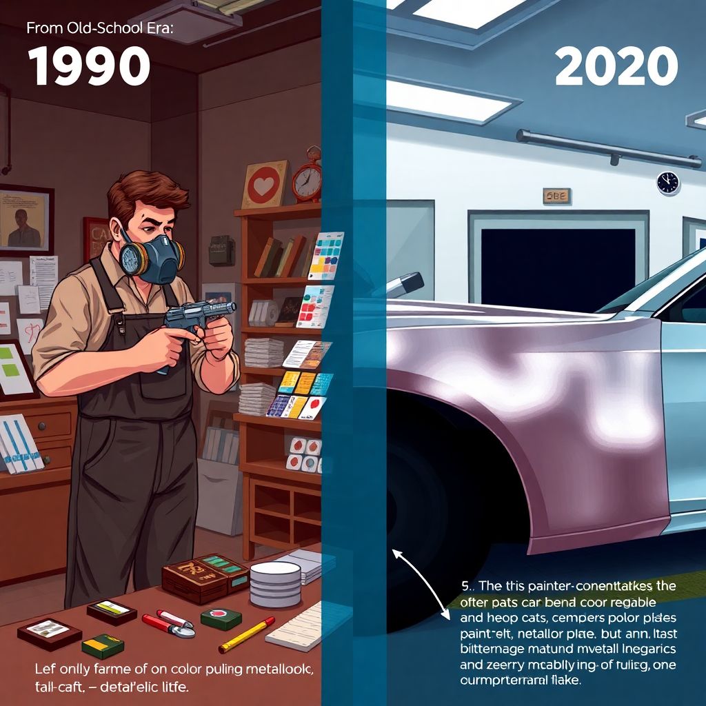 История цифровой покраски и кузовных операций в автосервисе