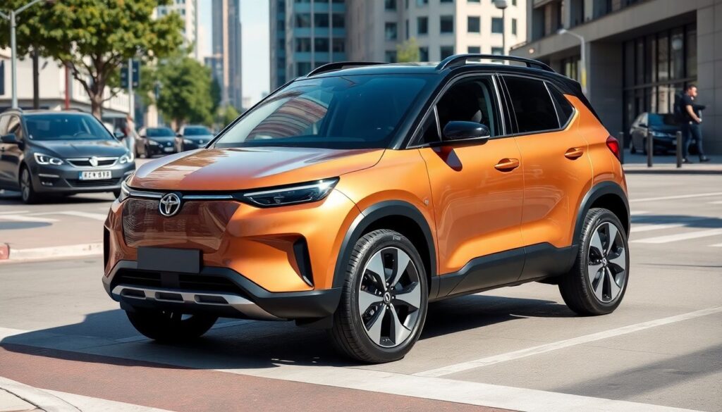 Авто для города: дизайн компактных кроссоверов - иллюстрация