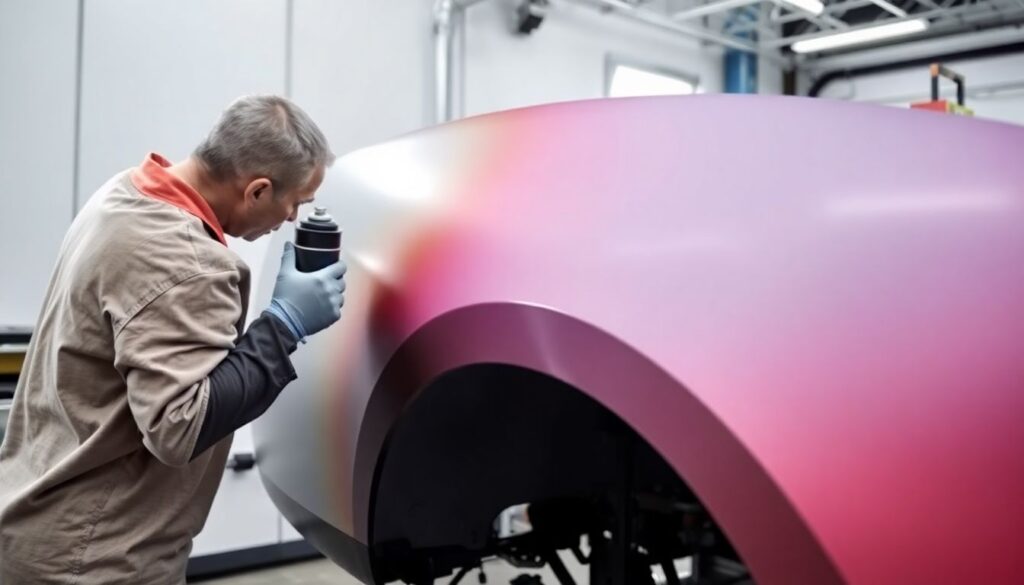 Градиент цвета и его применение в дизайне кузова - иллюстрация