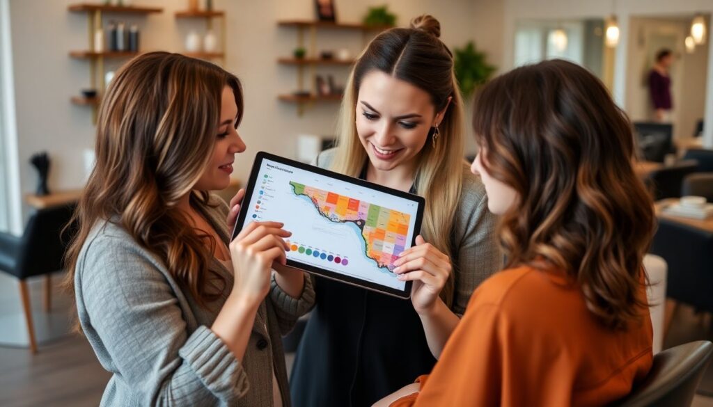 Индивидуализация через окраску: персональный стиль клиента - иллюстрация