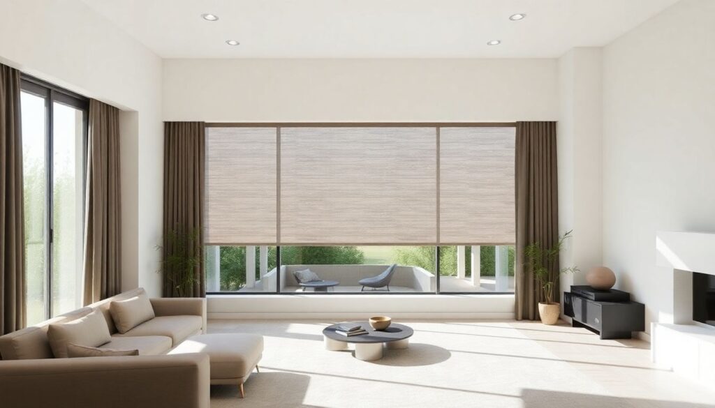 Солнцезащитные системы и их влияние на стиль интерьера - иллюстрация